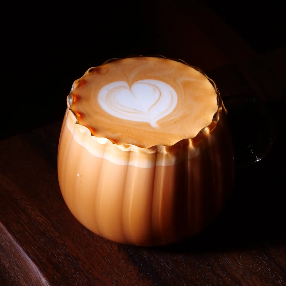 Iced café latte at Dorle
